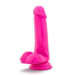 Bold Delight Dildo Au Naturel 6in w/Balls Pink, Blush
