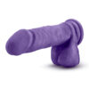 Bold Hero Dildo Au Naturel 8in w/Balls Purple, Blush