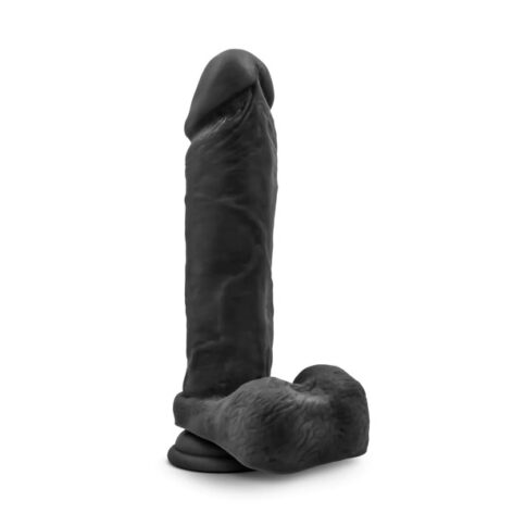 Bold Massive Dildo Au Naturel 9in w/Balls Black, Blush