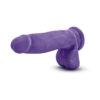 Bold Pleaser Dildo Au Naturel 7in w/Balls Purple, Blush