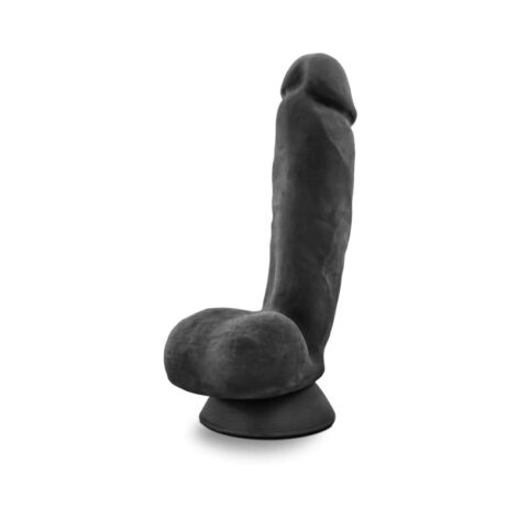 Bold Pound Dildo Au Naturel 8in w/Balls Black, Blush