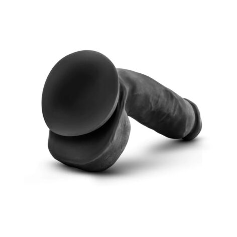 Bold Pound Dildo Au Naturel 8in w/Balls Black, Blush