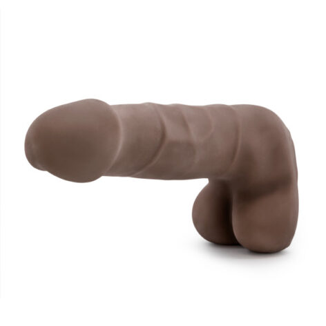 Derrick Dildo Au Naturel 7in w/Balls Chocolate