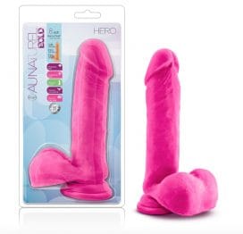 Hero Au Naturel Bold 8in Sensa Feel Dildo Pink