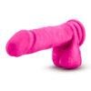 Hero Dildo Au Naturel Bold 8in w/Balls Pink