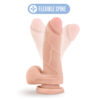 Mighty Mike Dildo Au Naturel 5.75in w/Balls Beige, Blush