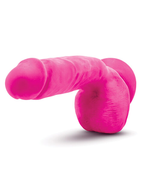 Pound Dildo Au Naturel Bold 8.5in w/Balls Pink