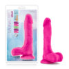 Thrill Dildo Au Naturel 8.5in w/Balls Pink