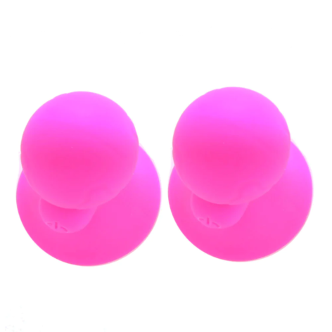 Seduce Me Nipple Suckers Silicone Vibrating Pink