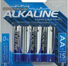 AA Alkaline Batteries Long Life 4 Pack