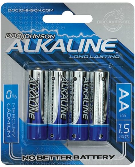 AA Alkaline Batteries Long Life 4 Pack