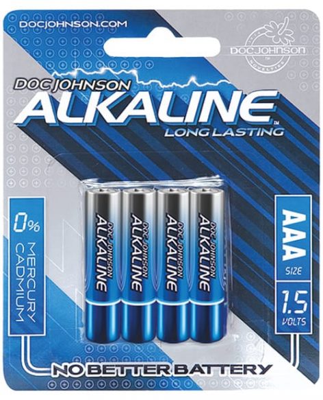 AAA Alkaline Batteries Long Life 4 Pack