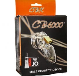 CB-6000 Male Chastity Device 3.25in Clear