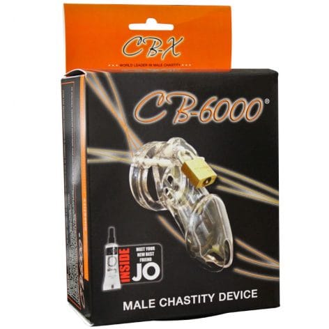 CB-6000 Male Chastity Device 3.25in Clear