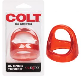 Colt XL Snug Tugger Dual Support Cock Ring Red