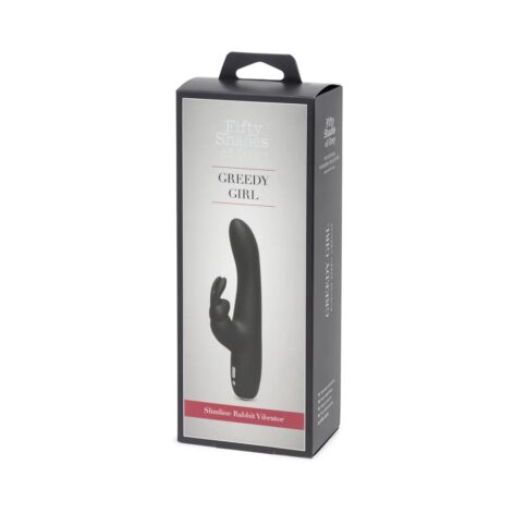Greedy Girl Slimline Rabbit Vibrator, Fifty Shades of Grey