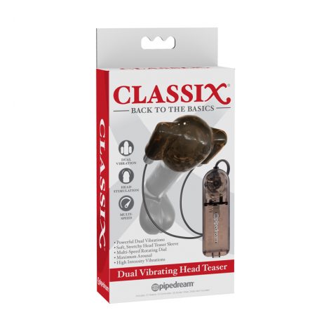 Classix Dual Vibrating Penis Head Teaser Smoke