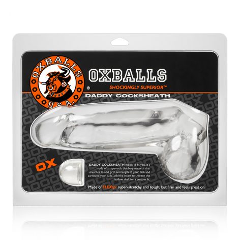 OxBalls Daddy Cocksheath with Balls Clear