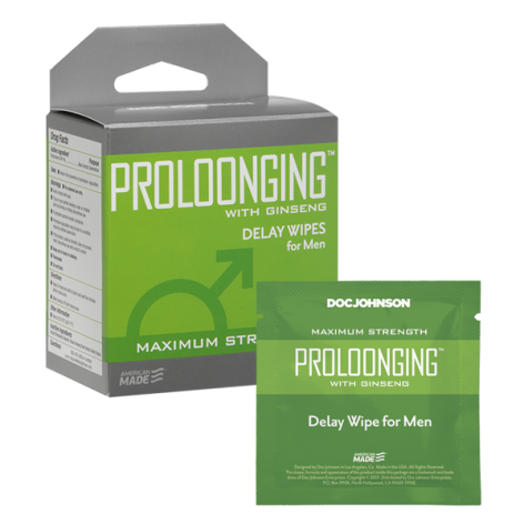 Proloonging Delay Wipes with Ginseng 10 Pack