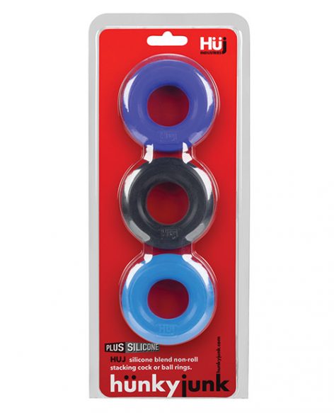 Hunky Junk HUJ C-Ring Blue Multi 3 Pack