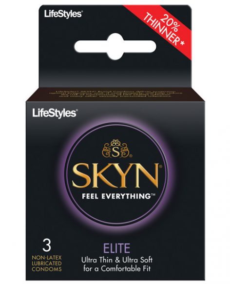 LifeStyles SKYN Elite Non-Latex Condoms 3 Pack