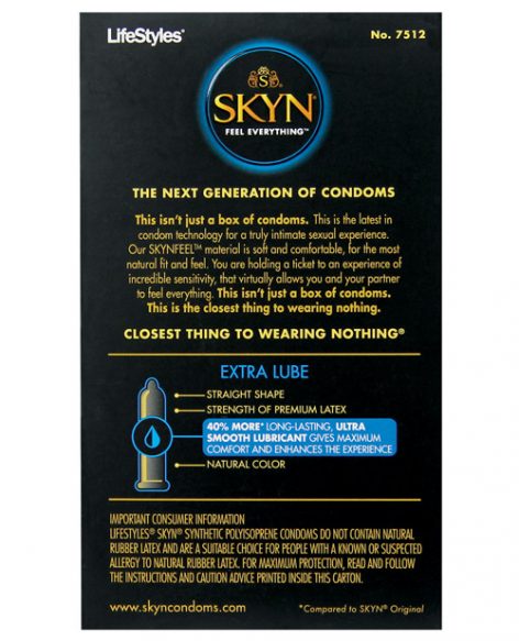 LifeStyles SKYN Extra Lubricated Condoms 12 Pack