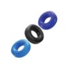 OxBalls HunkyJunk HUJ Cock Rings 3pk Blue/Multi