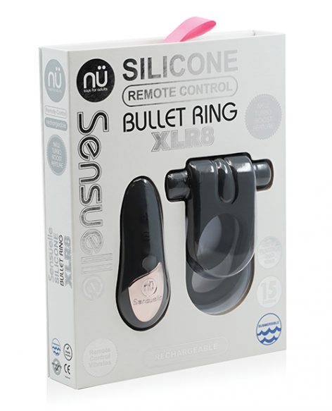 Sensuelle Remote Control XLR8 Bullet Ring Black