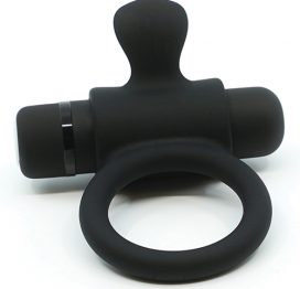 Sensuelle Silicone Bullet Ring Black