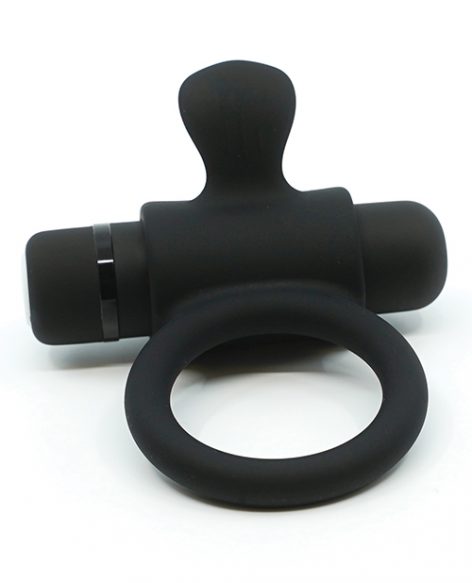 Sensuelle Silicone Bullet Ring Black