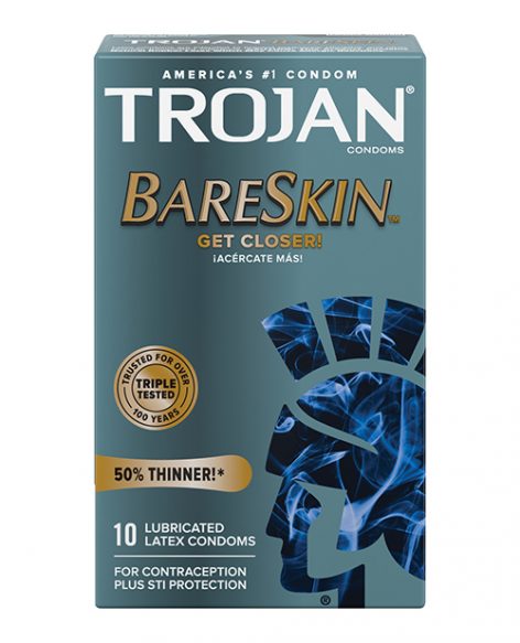 Trojan BareSkin Lubricated Condoms 10 Pack