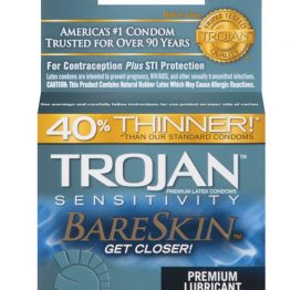 Trojan BareSkin Lubricated Condoms 3 Pack