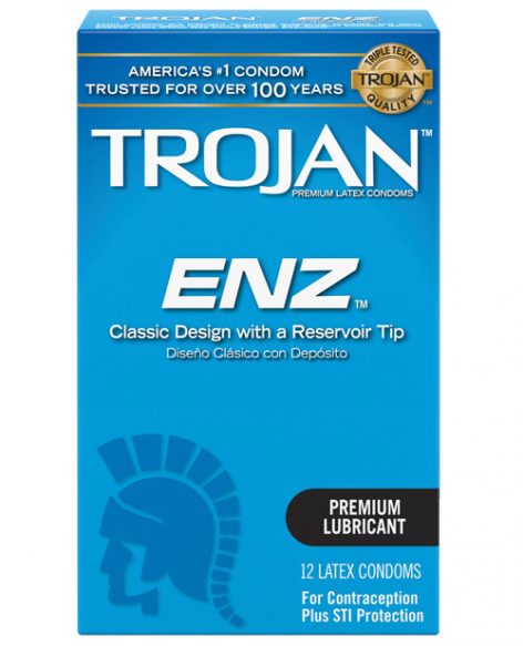 Trojan ENZ Lubricated Condoms 12 Pack