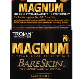 Trojan Magnum BareSkin Lubricated Condoms 3 Pack