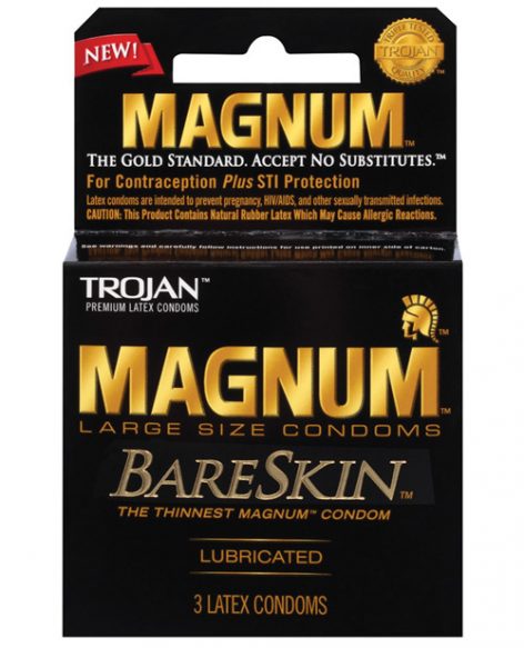 Trojan Magnum BareSkin Lubricated Condoms 3 Pack