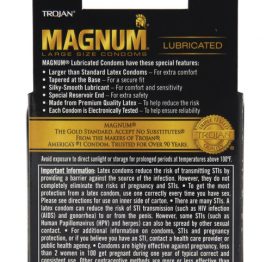 Trojan Magnum Thin Large Size Condoms 3 Pack | Satisfaction.com