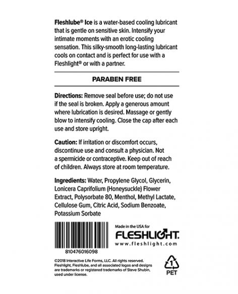 Fleshlube Ice Lubricant Fleshlight 8oz