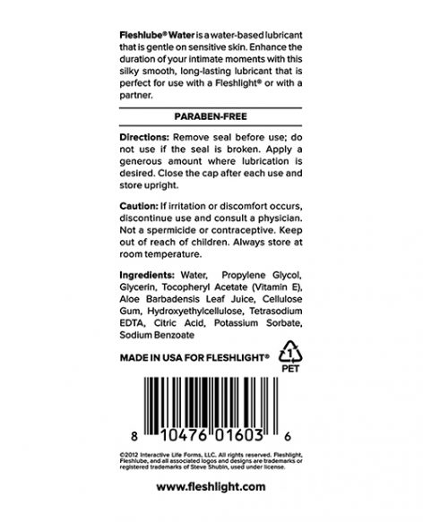 Fleshlube Water Lubricant Fleshlight