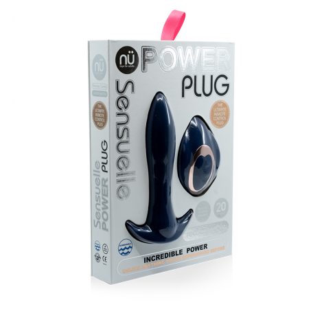 Sensuelle Power Plug Remote Control Navy Blue