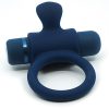 Sensuelle Silicone Bullet Ring Navy Blue