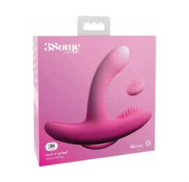 3Some Rock N' Grind Silicone Vibrator Pink, Pipedream
