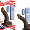 Afro American Whoppers 5" Vibe Dildo w/Balls Black