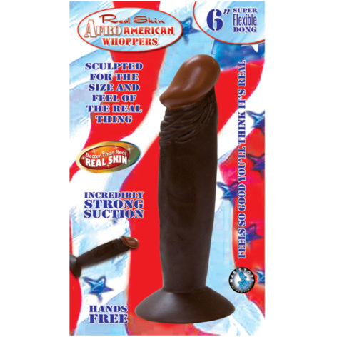 Afro American Whoppers 6in Super Flexible Dong