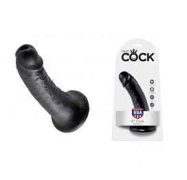 King Cock 6 Inch Dildo Black