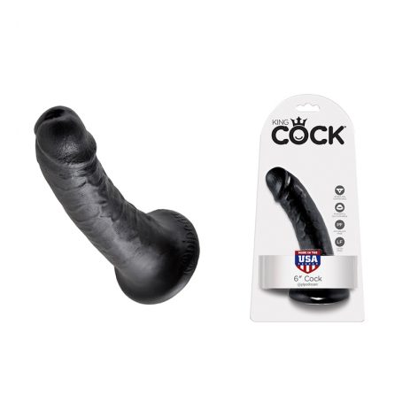 King Cock 6 Inch Dildo Black