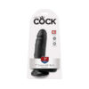 King Cock 7in Dildo w/Balls Black, Pipedream