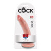 King Cock 7in Dildo w/Suction Cup Beige Flesh, Pipedream