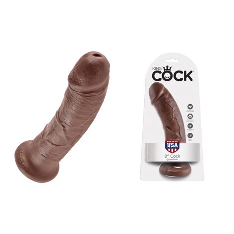 King Cock 8 Inch Dildo Brown