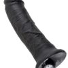 King Cock 8in Dildo Black, Pipedream