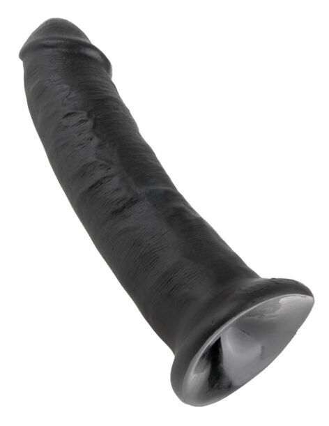 King Cock 9in Dildo w/Suction Cup Black, Pipedream